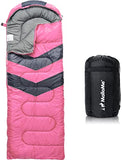 MalloMe Sleeping Bags for Adults Cold Weather & Warm - Backpacking Camping Sleeping Bag for Kids 10-12, Girls, Boys - Lightweight Compact Camping Essentials Gear Accessories Hiking Sleep Must Haves (50°F to 77°F)