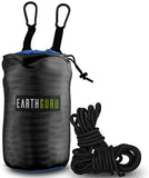 Earth Guru Camping Hammock - Double Size - Extra Strong - Ropes and Carabiners Included
