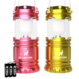 LED Camping Lantern Set of 2 Red & Purple - MalloMe