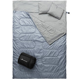 Double Camping Sleeping Bag in Grey - MalloMe