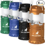 MalloMe Camping Lantern LED Emergency Light Battery Powered 4 Pack - MalloMe