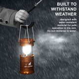 MalloMe Camping Lantern LED Emergency Light Battery Powered 4 Pack - MalloMe