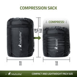 Double Camping Sleeping Bag in Green - MalloMe