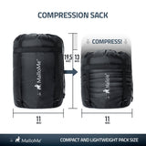 Double Camping Sleeping Bag in Grey - MalloMe