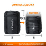 Double Camping Sleeping Bags in Orange - MalloMe