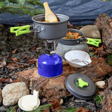 Camping Cookware Mess Kit (1 Liter Pot Plus) - MalloMe