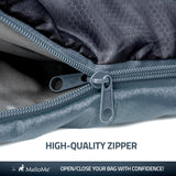 Double Camping Sleeping Bag in Grey - MalloMe