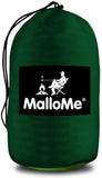 Double Portable Camping Hammock With Straps - Dark Green & Light Green