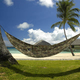 Double Portable Camping Hammock With Straps - Military Camo