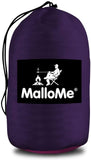 Double Portable Camping Hammock With Ropes - Purple & Fuchsia