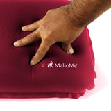MalloMe Inflatable Camping Travel Pillow Soft Foam Red - MalloMe