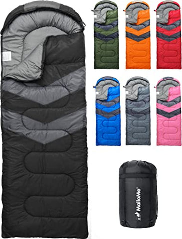 MalloMe Sleeping Bags for Adults Cold Weather Warm Backpacking Cam