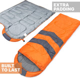 Camping Sleeping Bag (Orange)