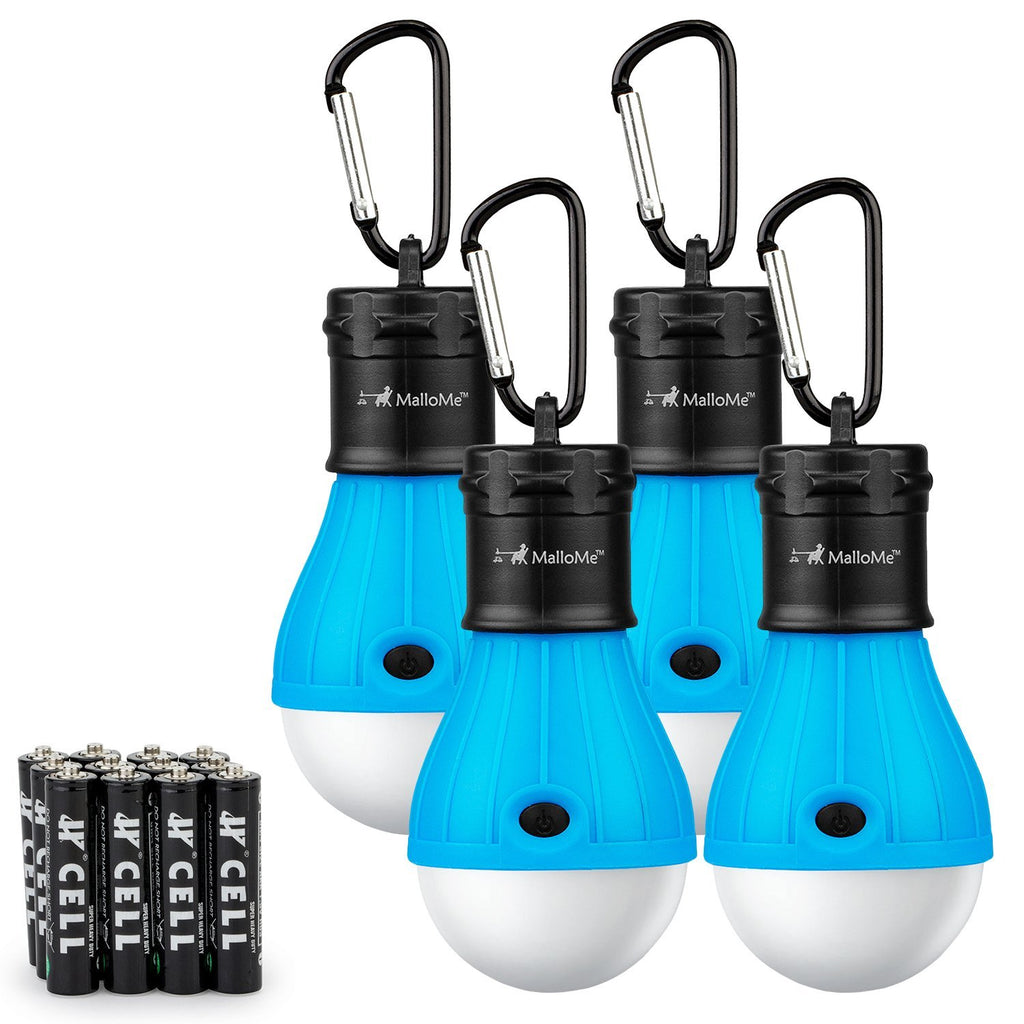 MalloMe Camping Lantern Multicolor 4 Pack Lanterns for Power Outages,  Camping Lights for Tent Hanging, Camp Light Tent Lamp Emergency Battery  Powered