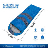 Single Camping Sleeping Bags - Blue - MalloMe