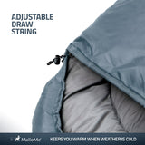 Single Camping Sleeping Bag - Grey - MalloMe