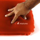 MalloMe Inflatable Camping Travel Pillow Soft Foam Orange - MalloMe